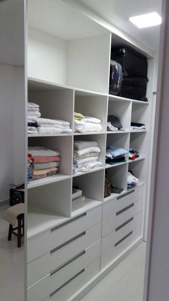 closet em MDF branco