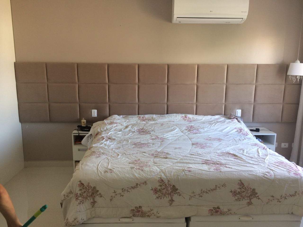 cabeceira cama estofada