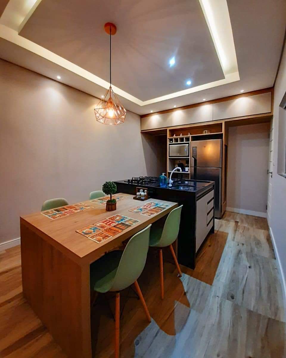cozinha MDF madeirado